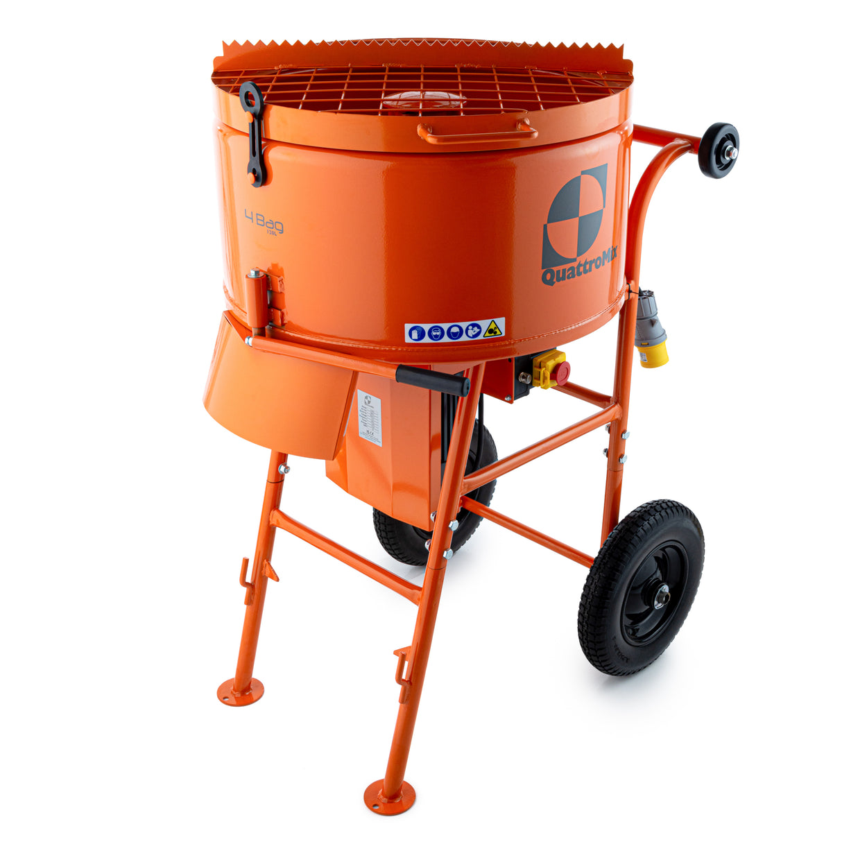 QUATTROMIX 4-Bag Forced Action Mixer - Resin Bound Mixer - 110v / 240v