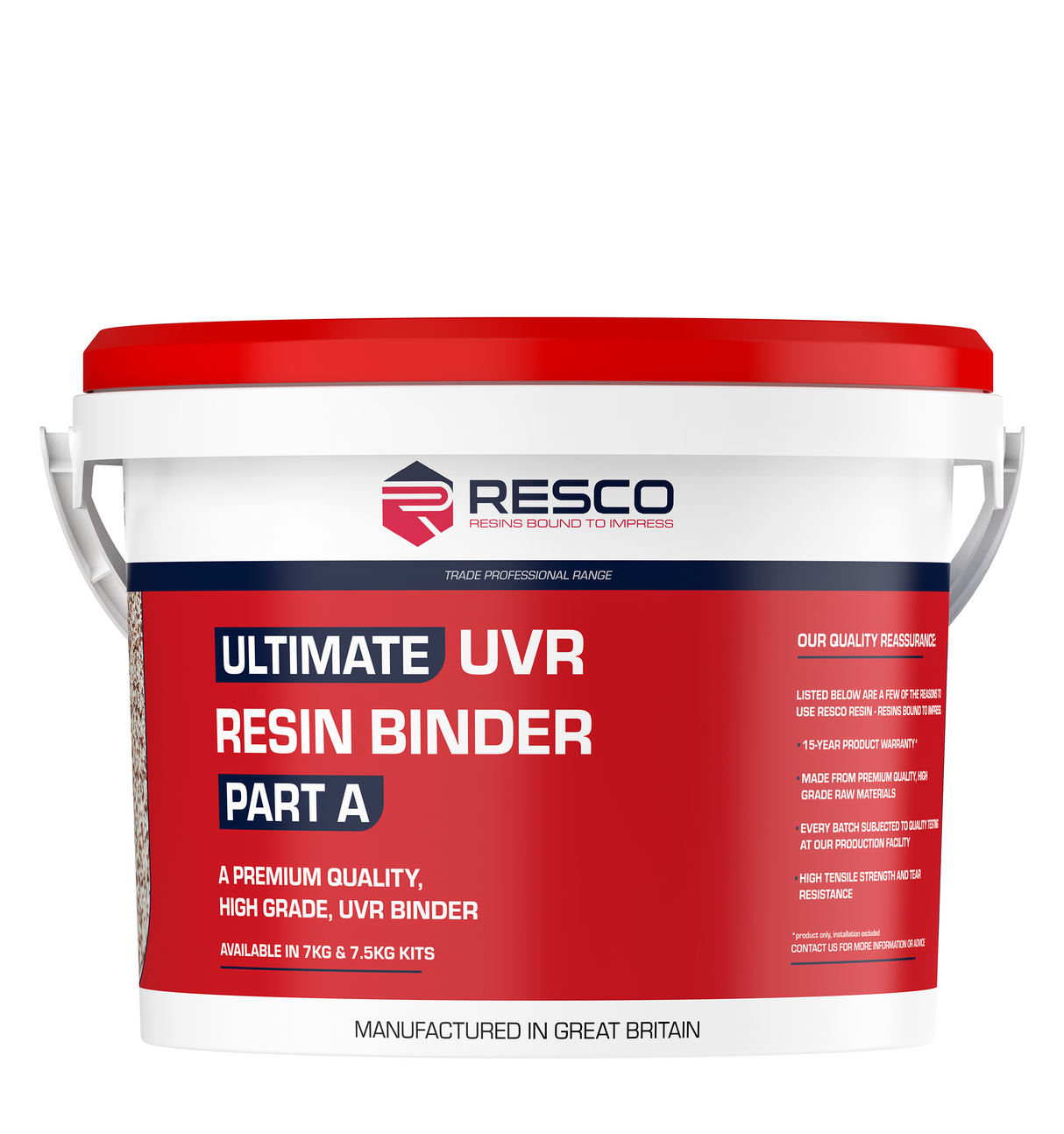 RESCO - Ultimate UVR Resin - Resin Bound Binder - 7 KG